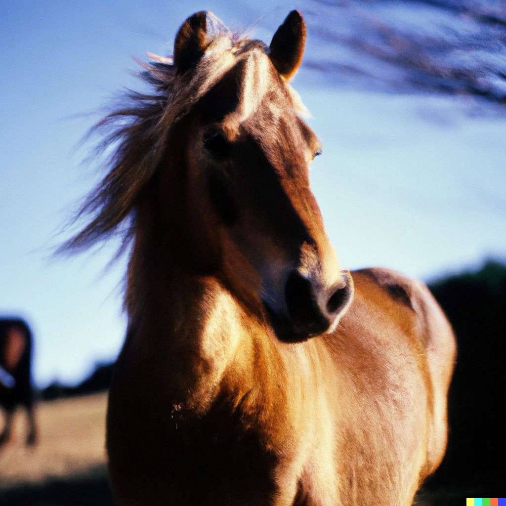 a horse, photograph, Kodachrome